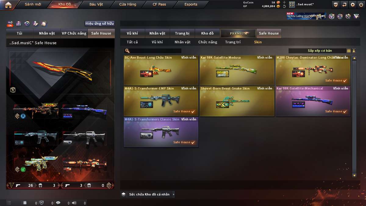 shop acc cf uy tin gia re